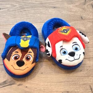 Paw Patrol Chase & Marshall Toddler Boy's‎ Slippers​ Size 5/6